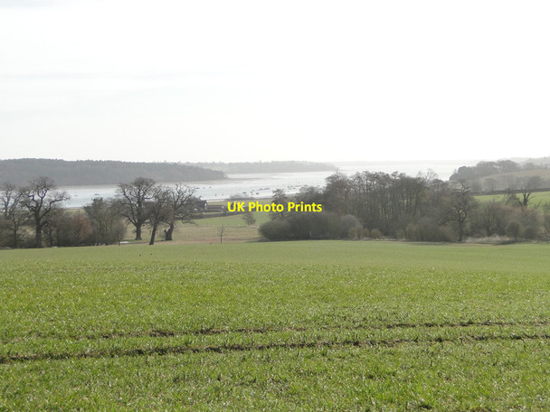Photo 6"x4" Redgate Farm on the banks of the River Orwell Freston c2015