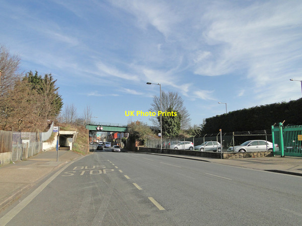Photo 6"x4" Railway bridge on Wherstead Road Ipswich c2015