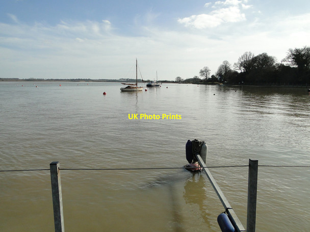 Photo 6"x4" High tide on the Deben Waldringfield c2015