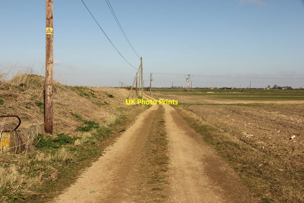 Photo 6"x4" Track on Pinchbeck Fen Guthram Gowt c2015