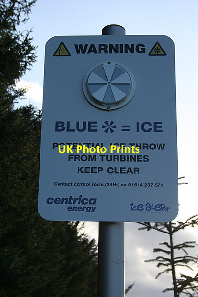 Photo 6"x4" Warning Sign Bainshole c2015