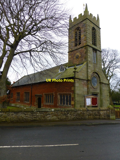 Photo 6"x4" Hoole parish church on Liverpool Old Road Goose Green\/SD4722 c2015