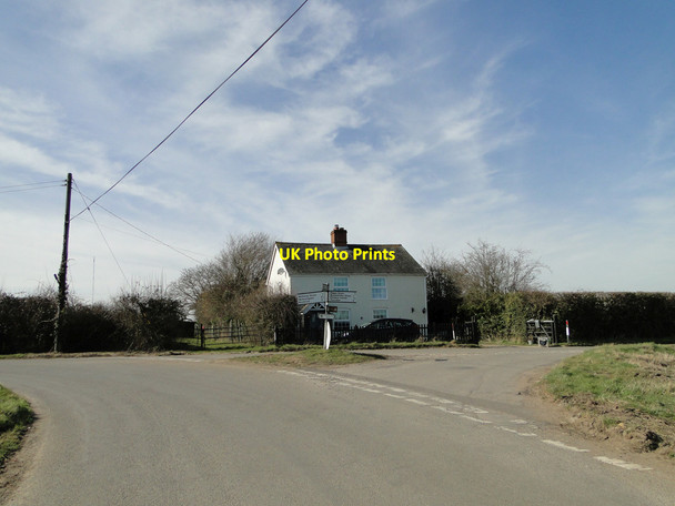Photo 6"x4" Road junction at Broad Green Blacksmith's Green c2015