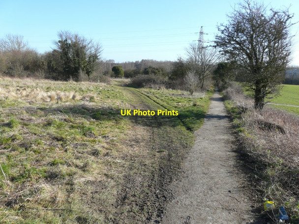 Photo 6"x4" Path down Burgess Hill Elvington\/TR2750 c2015