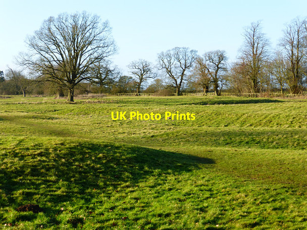 Photo 6"x4" Pasture with earthworks, Aston Abbotts Aston Abbotts c2015