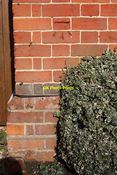 Photo 6"x4" Benchmark on #227 Reading Road Wokingham c2015