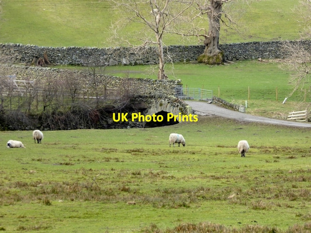 Photo 6"x4" Farm bridge over Grisedale Beck Patterdale c2015