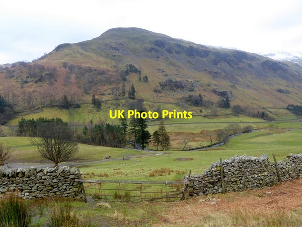 Photo 6"x4" Looking across lower Grisedale Patterdale c2015