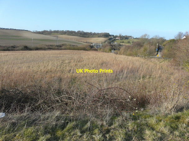 Photo 6"x4" Looking north from Crete Road West Folkestone c2015
