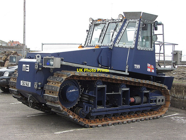 Photo 6"x4" RNLI Tracked Launch Tractor, Seahouses Seahouses c2015