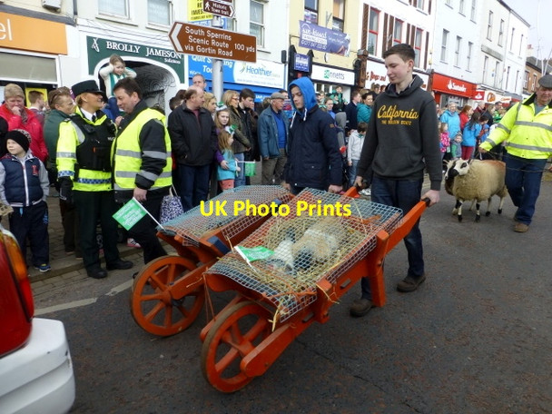 Photo 6"x4" Wheelbarrows, St Patrick's Day 2015 Omagh c2015