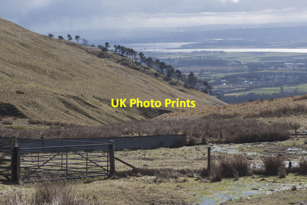 Photo 6"x4" View across enclosure towards Wood Hill Alva c2015