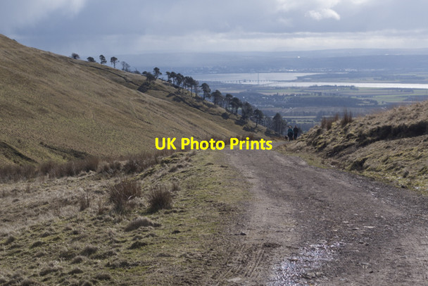 Photo 6"x4" View down the track towards the top of Wood Hill Wood Alva c2015