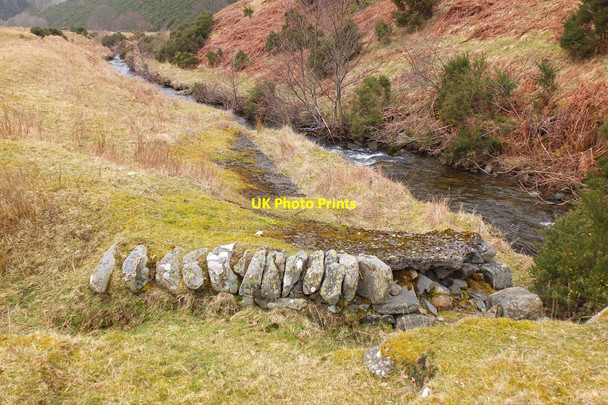 Photo 6"x4" Remains of a weir, Fingland Burn Rigg c2015