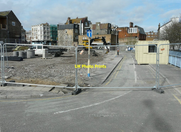 Photo 6"x4" Building site from the pavement beside Townwall Street Dover\/TR3141 c2015