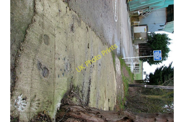 Photo 6"x4" Imprints in concrete North Walsham c2008