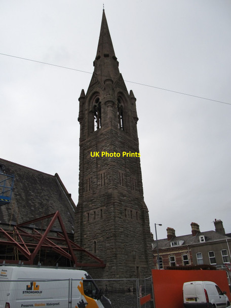 Photo 6"x4" The tower of the Fitzroy Presbyterian Church, Belfast Belfast c2015