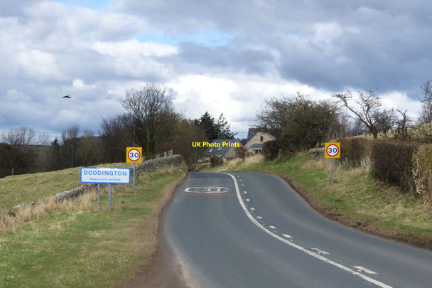 Photo 6"x4" Approach to Doddington village Doddington\/NT9932 c2015