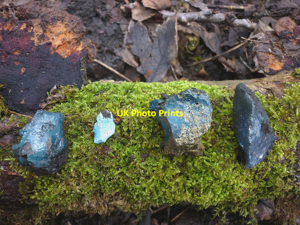 Photo 6"x4" Slag from the Leighton Iron Furnace, Back Wood Carr Bank c2015