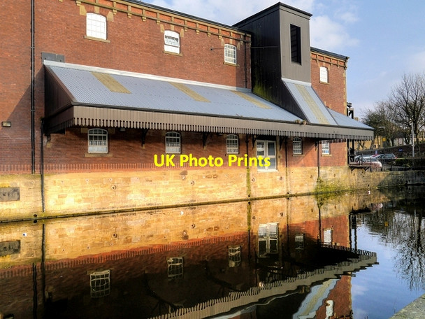Photo 6"x4" Loading Bay Canopy, Leeds and Liverpool Canal Warehouse, Nelson Barrowford c2015