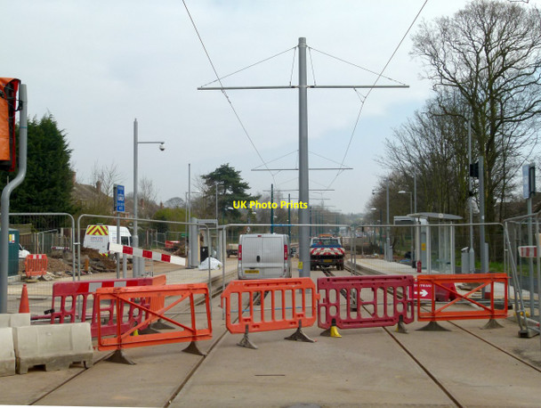 Photo 6"x4" Bramcote Lane tram stop Beeston\/SK5236 c2015