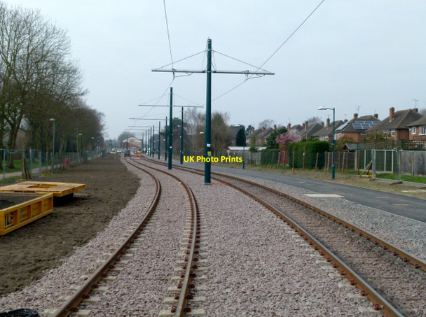 Photo 6"x4" Looking west from Cator Lane tram stop Beeston\/SK5236 c2015