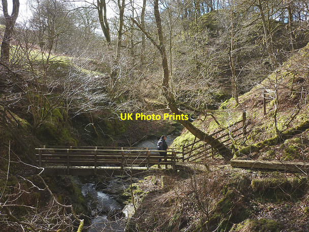 Photo 6"x4" Footbridge in Mallow Gill Mallowdale c2015