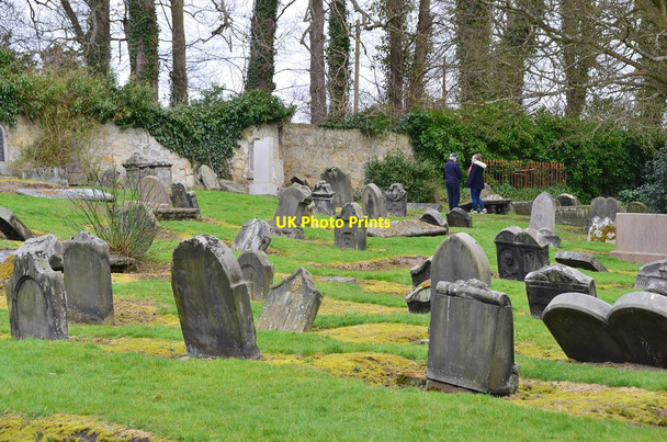 Photo 6"x4" Graveyard at Culross Abbey Culross c2015