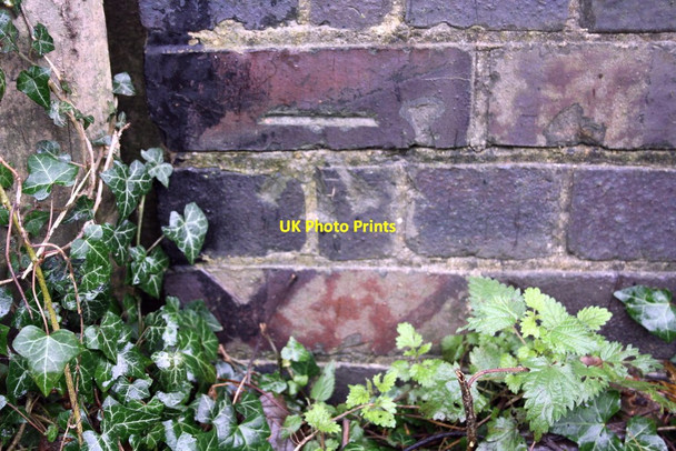 Photo 6"x4" Benchmark on A44 railway bridge Chipping Norton c2014