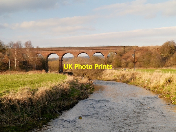 Photo 6"x4" River Roch and Roch Viaduct Bury\/SD8010 c2015
