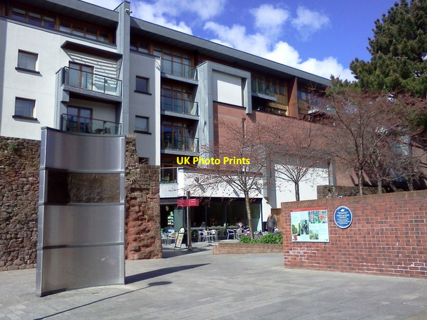 Photo 6"x4" Blitz memorial and blue plaque, Princesshay, Exeter Exeter c2015
