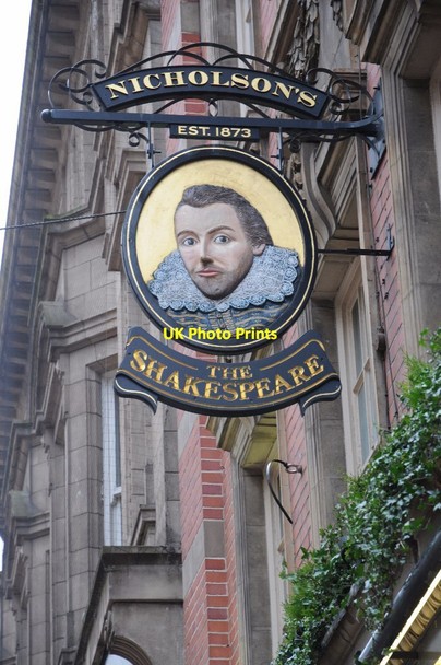 Photo 6"x4" The Shakespeare inn sign Lee Bank c2015