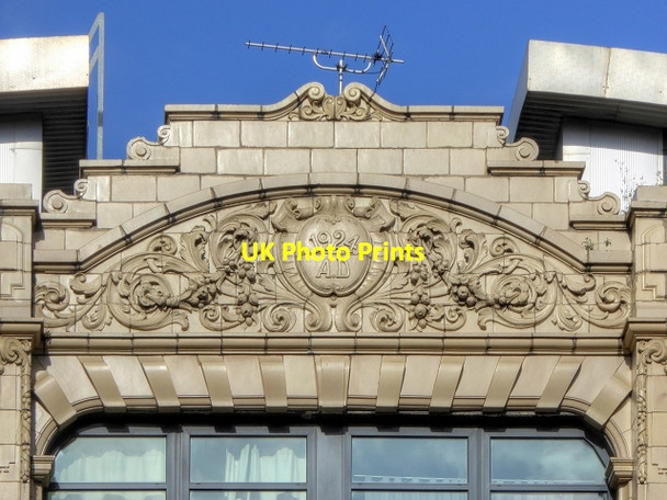 Photo 6"x4" The Hudson Building (detail) Manchester c2015