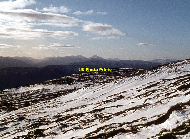 Photo 6"x4" Snow clad slopes of Beinn Liath Fordie\/NN7922 c1976