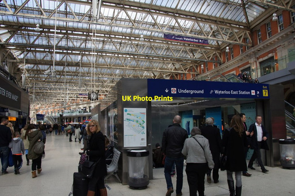 Photo 6"x4" Entrance to the Underground in Waterloo Station London c2015