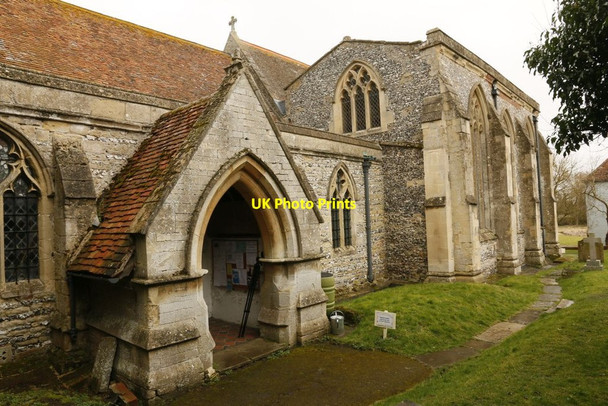 Photo 6"x4" Porch on All Saints North Moreton c2015
