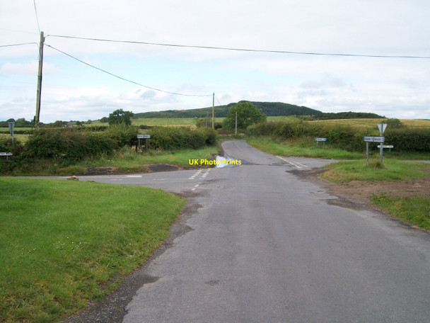 Photo 6"x4" View west across Ballyrenan Cross Roads Bishops Court\/J5642 c2011