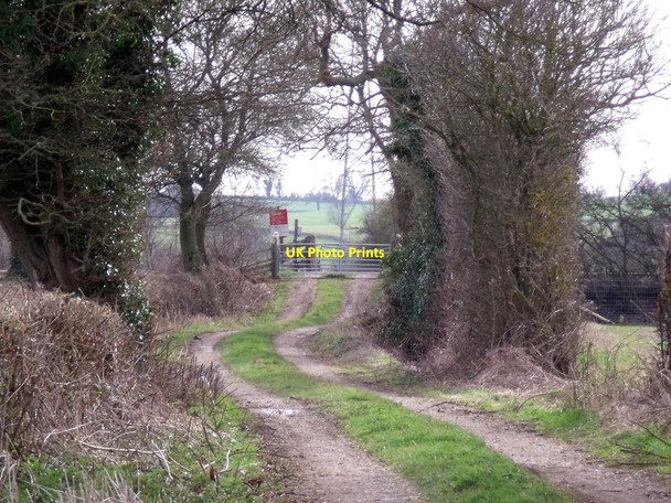 Photo 6"x4" Green Ends Lane and level crossing Owen's Bank c2015