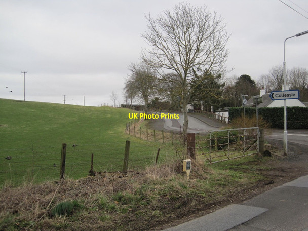 Photo 6"x4" Road and Road Sign to Collessie Collessie c2015