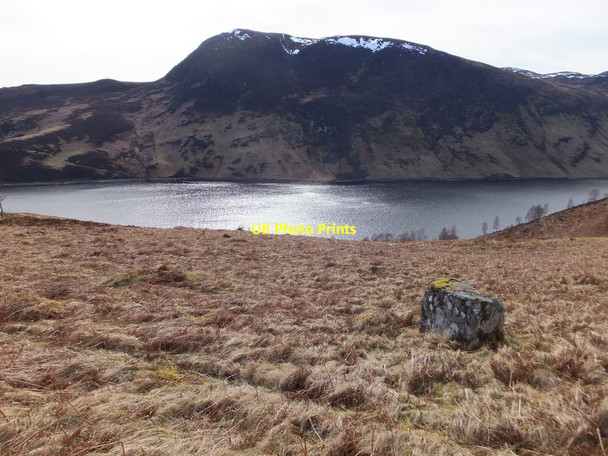 Photo 6"x4" Grassy slope above Loch Luichart Garve \/ Gairbh c2015