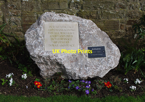 Photo 6"x4" Remembrance stone, Arkholme Arkholme c2015