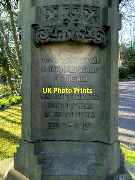 Photo 6"x4" War Memorial Inscription, St Silas' Church Blackburn\/SD6827 c2015