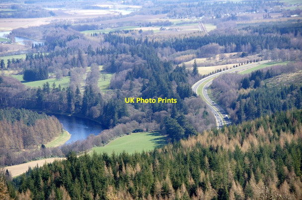 Photo 6"x4" The A9 and the Tay at the Pass of Birnam  Birnam c2015