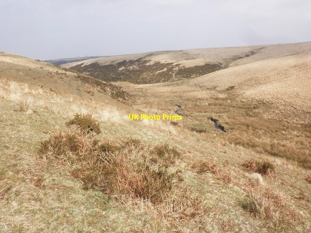 Photo 6"x4" Looking down Lanacombe Simonsbath c2015