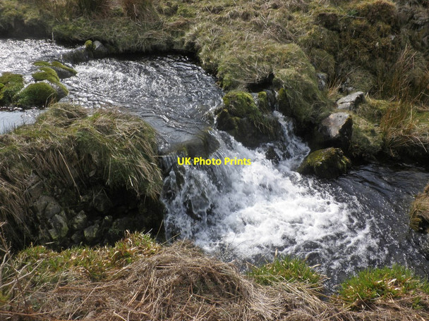 Photo 6"x4" Waterfall on Lanacombe Stream Hoccombe Hill c2015