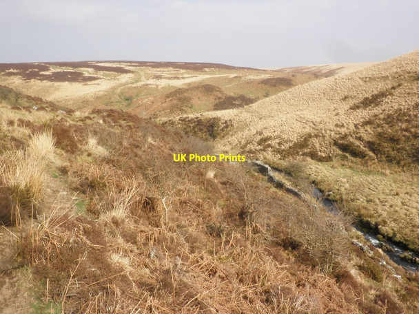 Photo 6"x4" View towards Tom's Hill Barrows Oareford c2015