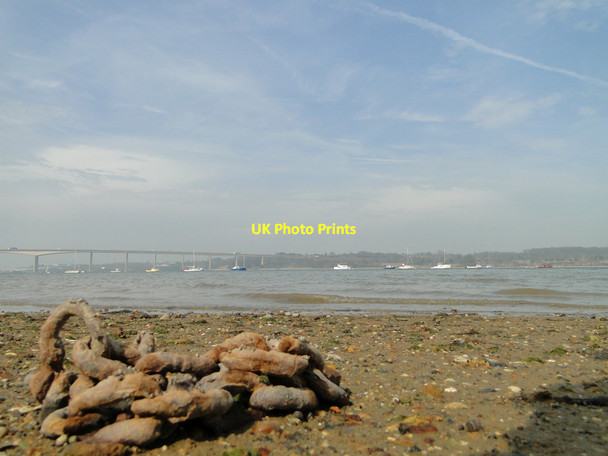 Photo 6"x4" Discarded anchor chain on the hard at Freston Freston c2015