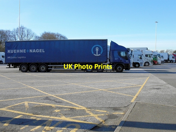 Photo 6"x4" Lorry Park, Birch Services (Westbound M62) Birch\/SD8507 c2014