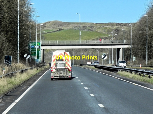 Photo 6"x4" Helmshore Road Bridge over the A56 at Haslingden Haslingden c2014