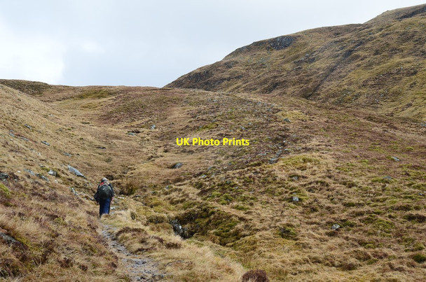 Photo 6"x4" Path nearing the Bealach na Sr\u00c3\u00b2ine Bealach na Sr\u00f2ine c2014